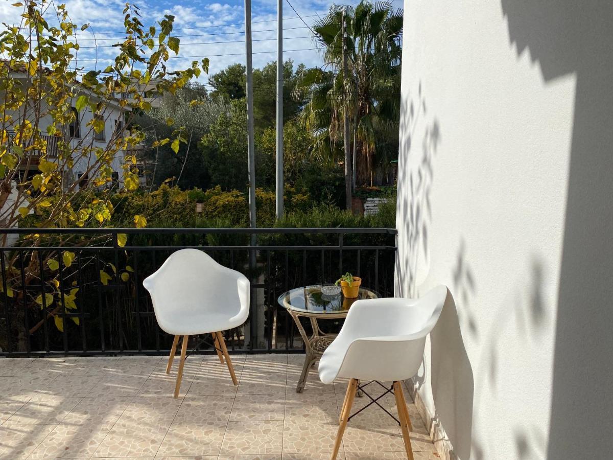 Charming Apartment In A Duplex With Garden & Balcony Cunit Exterior foto